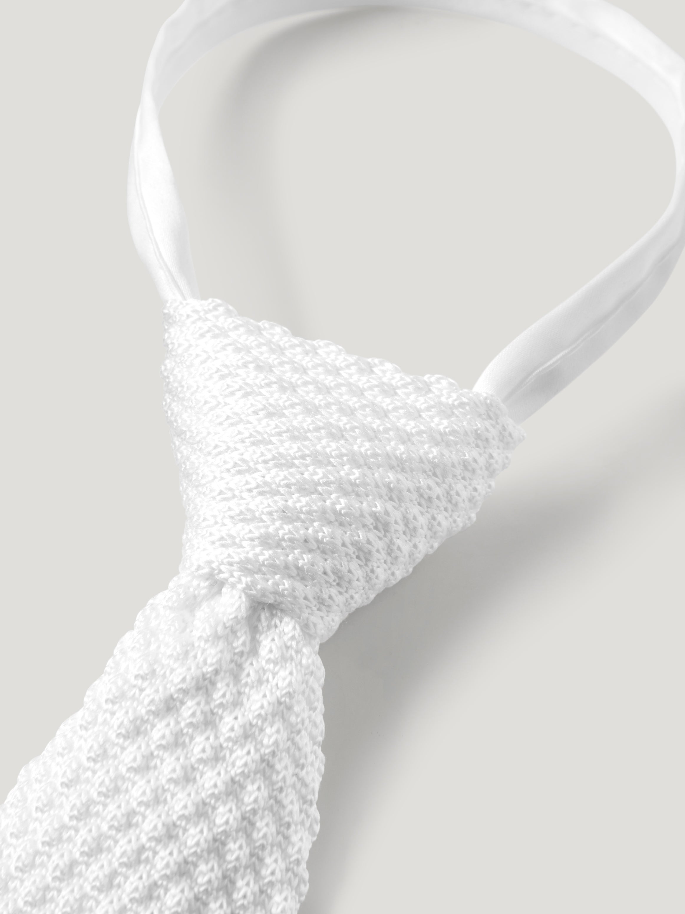 Adam Knit Tie with zip OPTIC WHITE