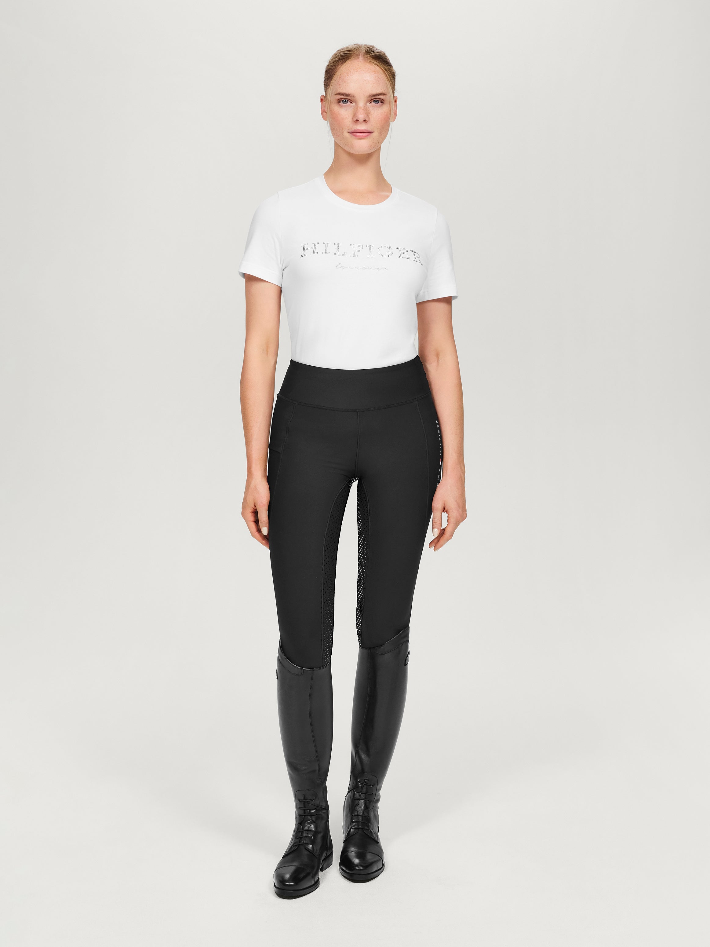 Devon Riding Full Grip Leggings BLACK