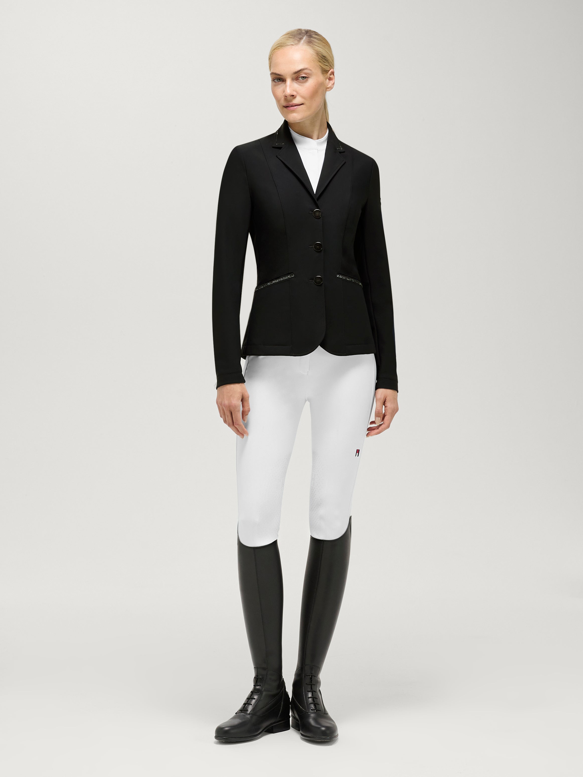 Costa Rhinestone Show Jacket BLACK