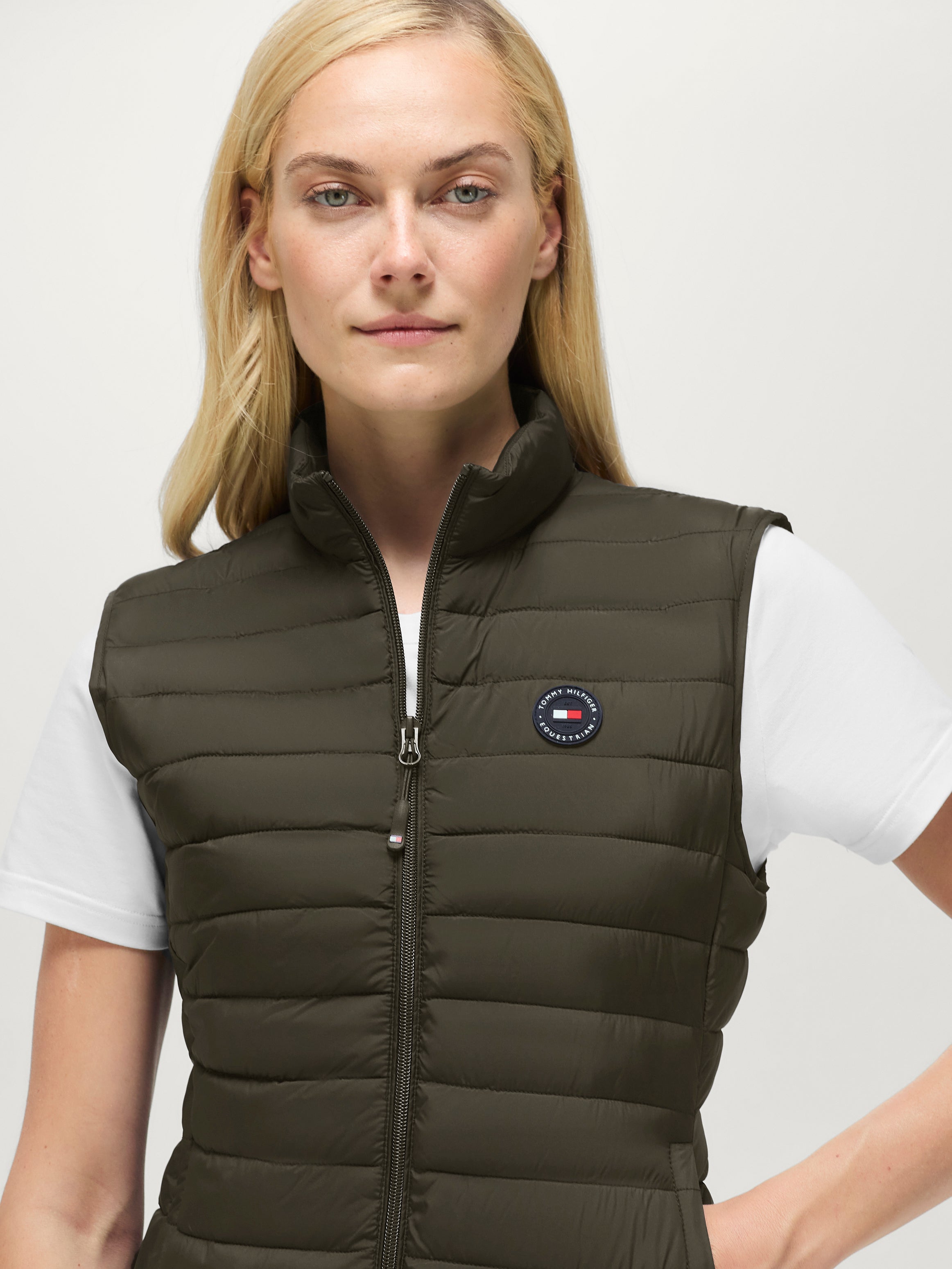 Serano Quilted Vest CAMO GREEN