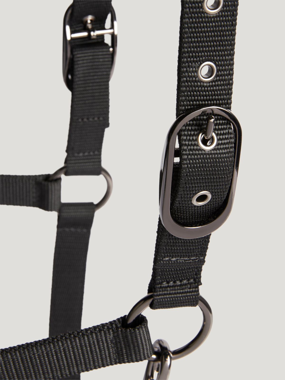 Yale Shine Set Halter Rope BLACK