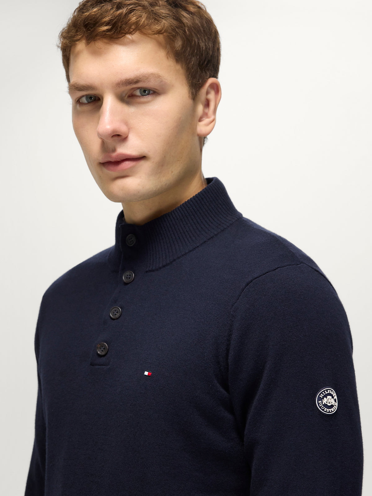 Scott Men 1/4 Button Sweater DESERT SKY