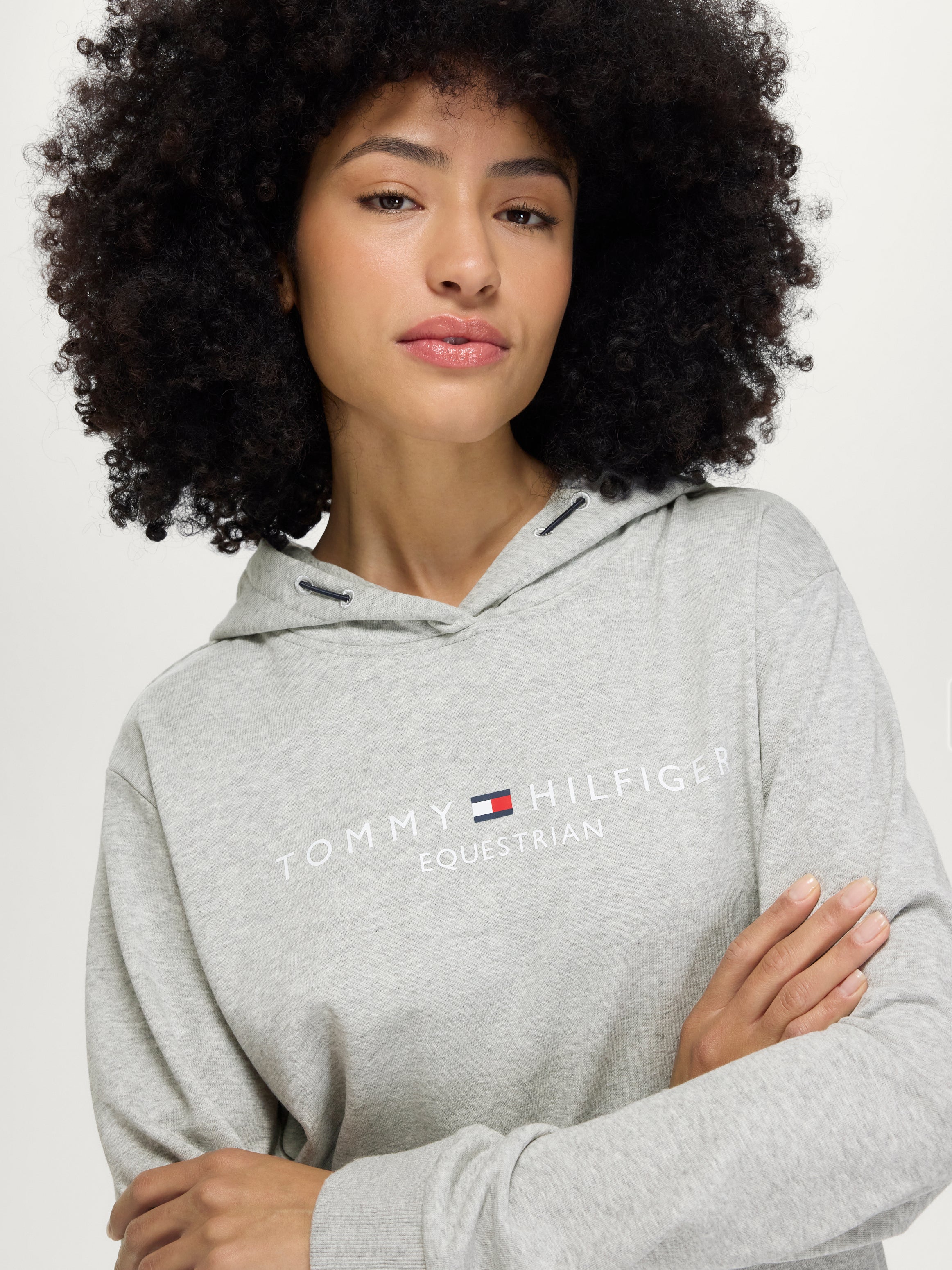 TH Equestrian Women's Hoodie GREY MELANGE