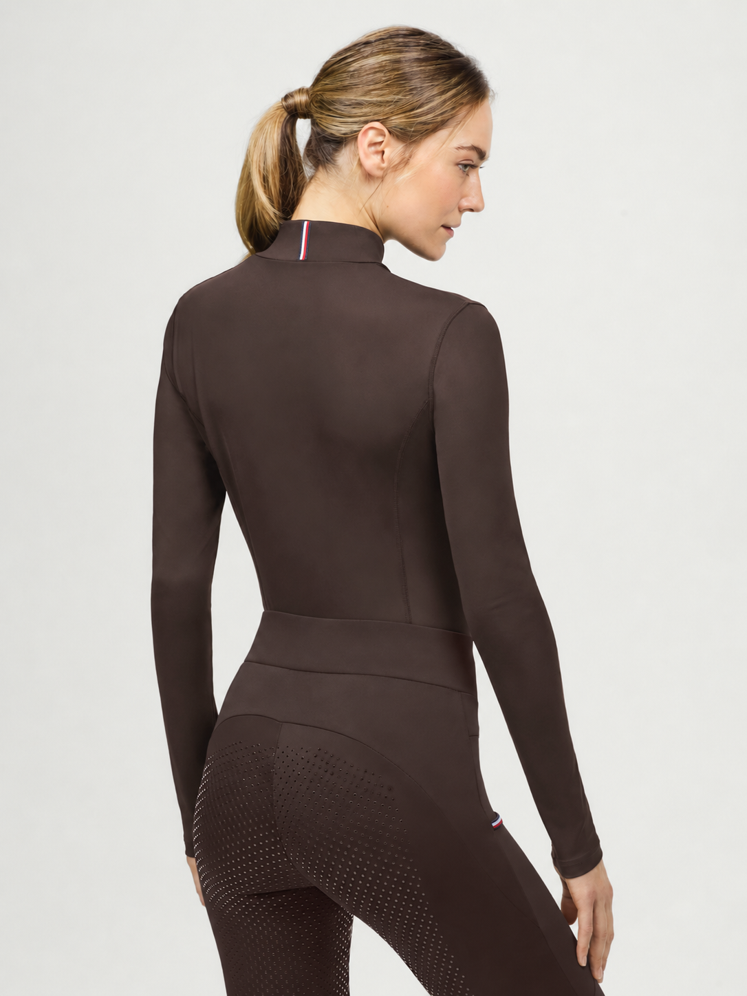 Ava High Neck Baselayer CACAO