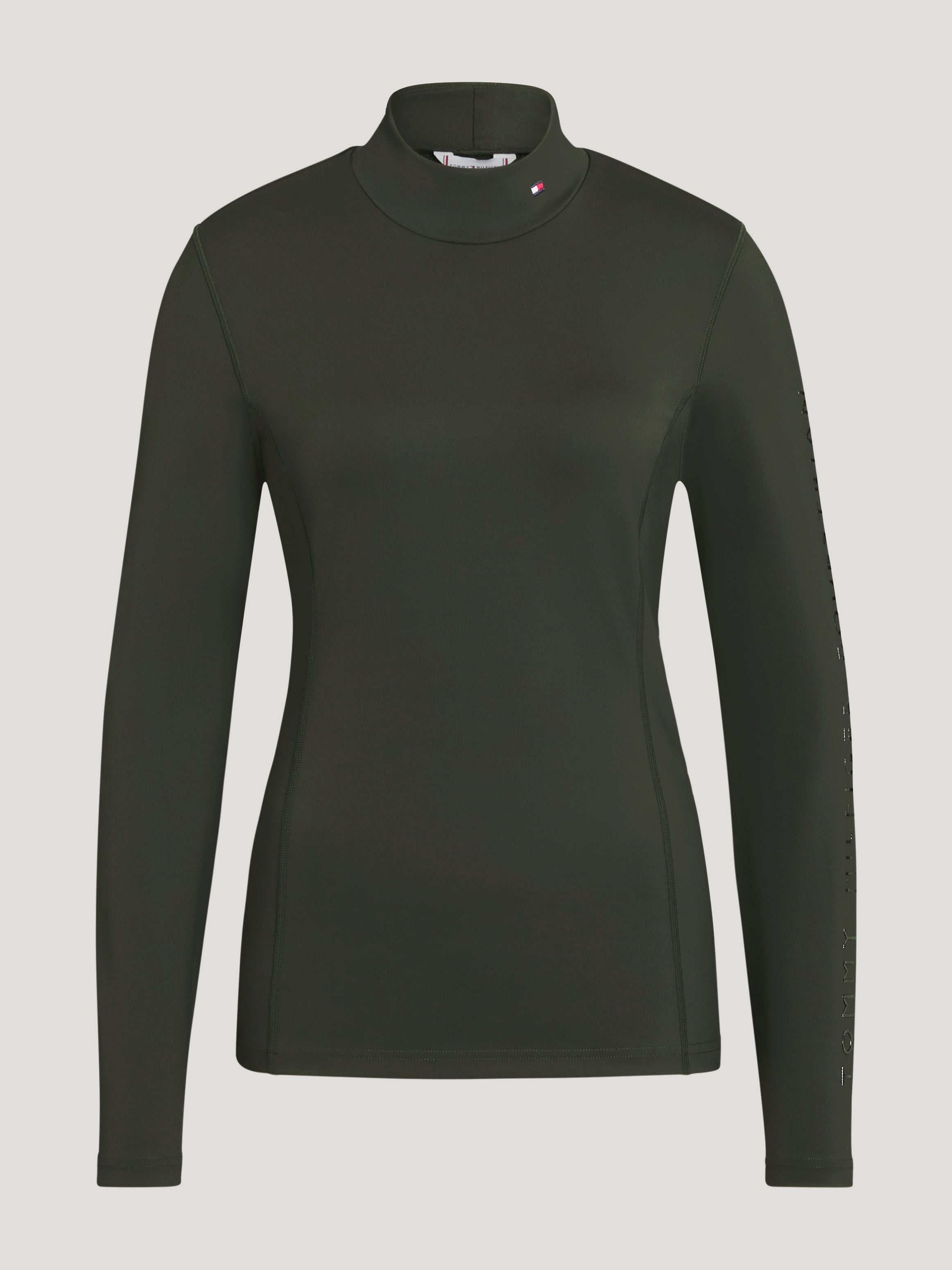 Ava High Neck Baselayer CAMO GREEN