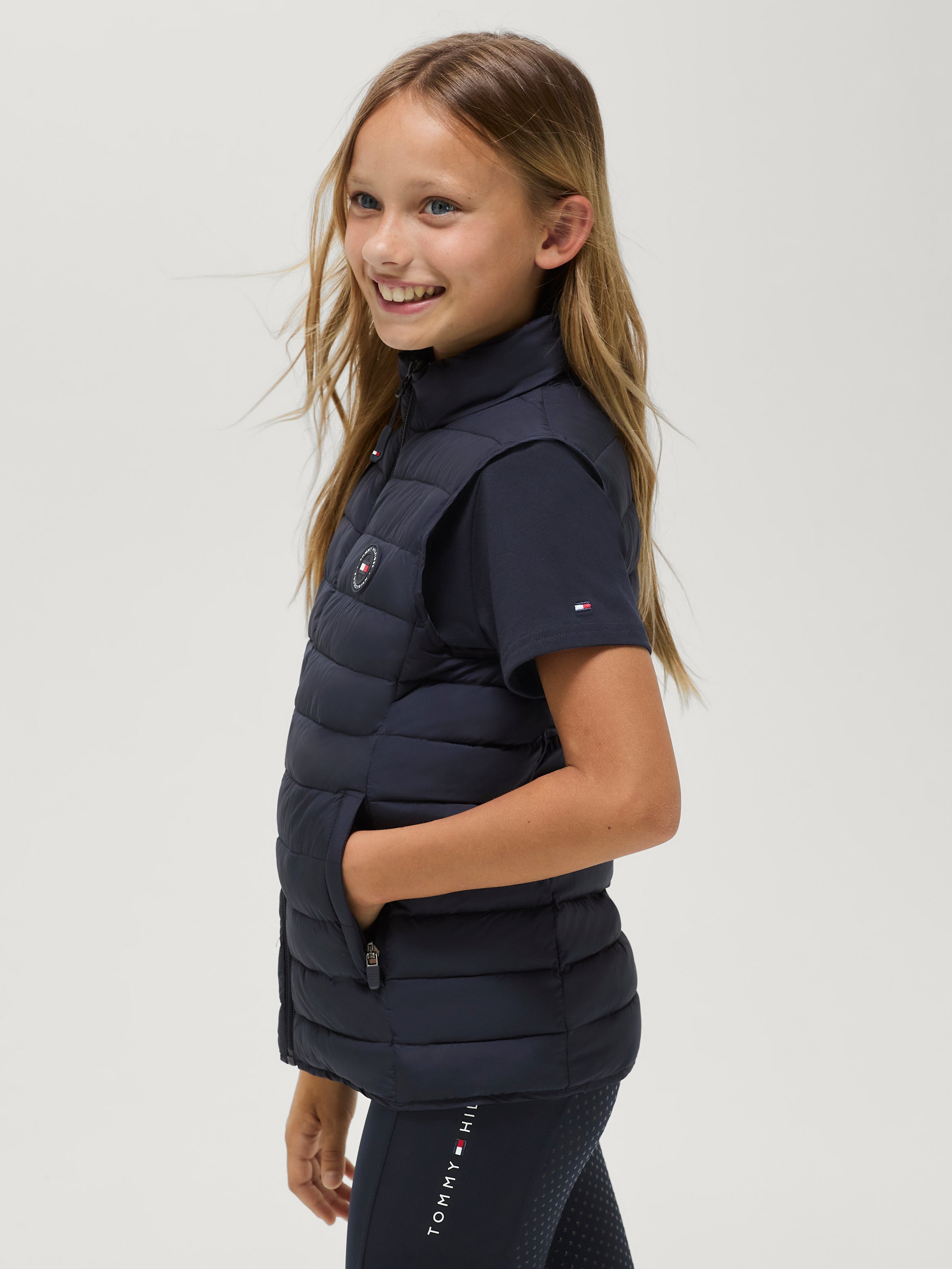Serano Quilted Weste Young Rider DESERT SKY