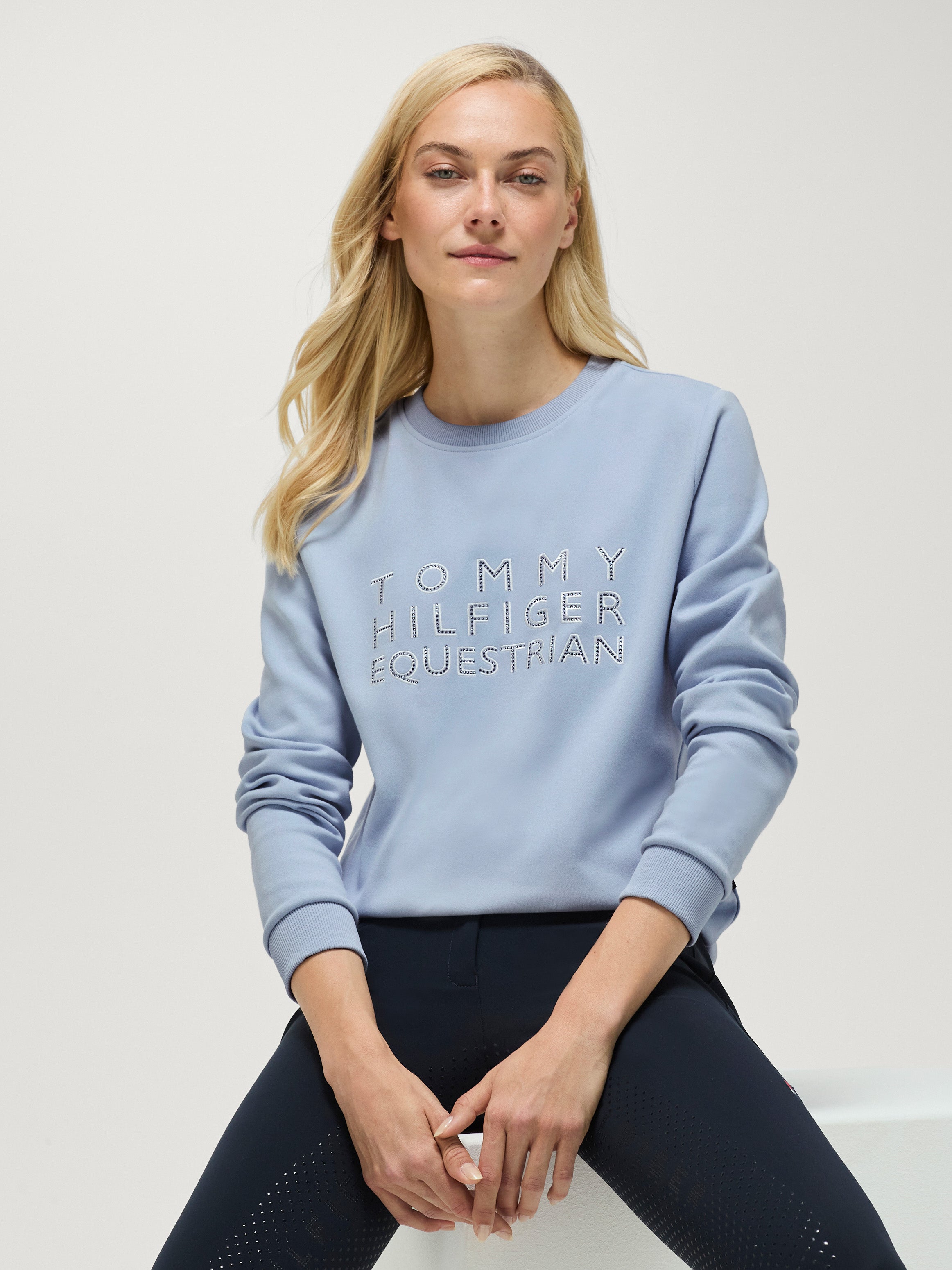 Belair Rhinestone Sweatshirt SWEET BLUE