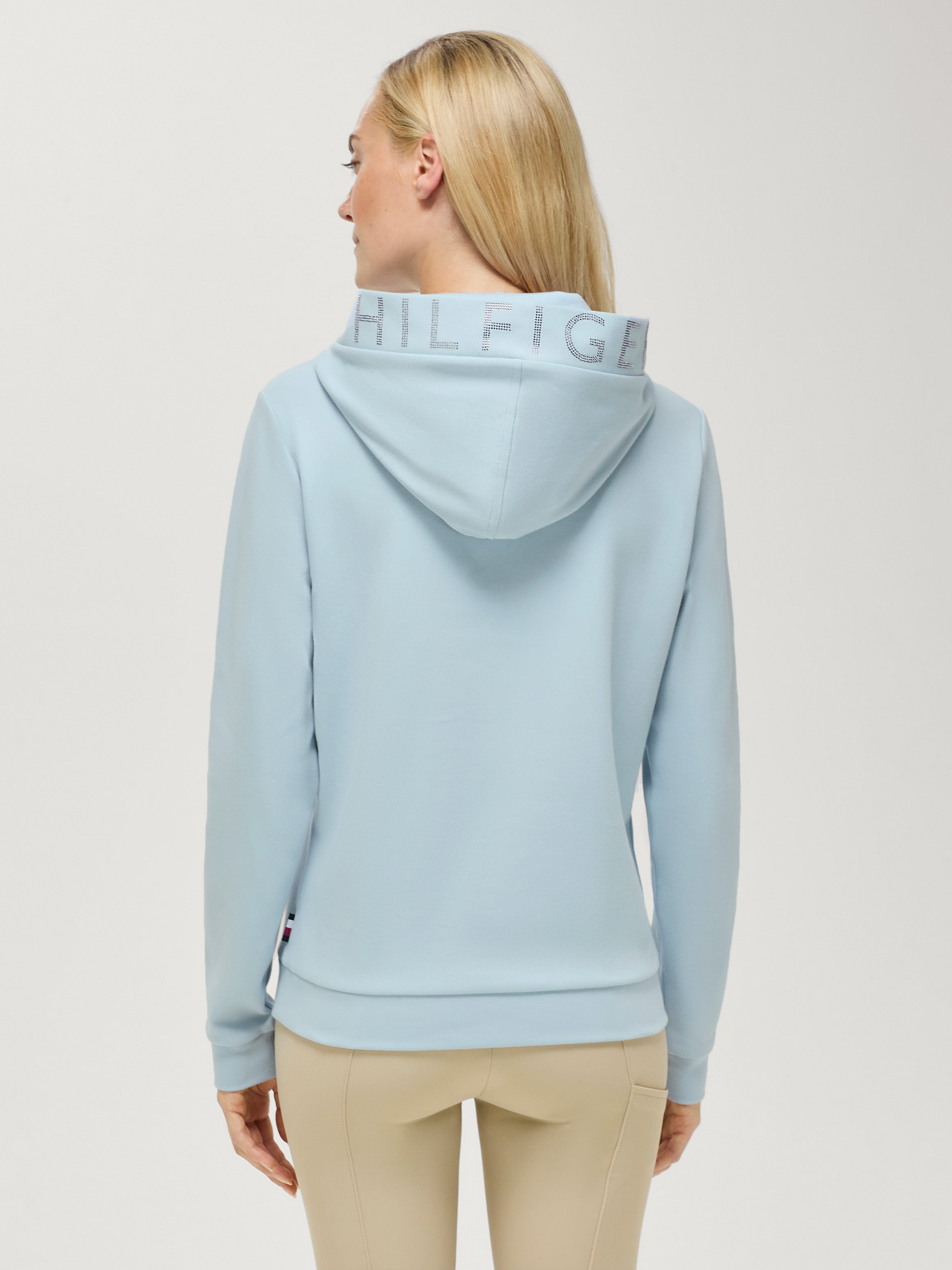 Hollywood Rhinestone Hoodie SWEET BLUE