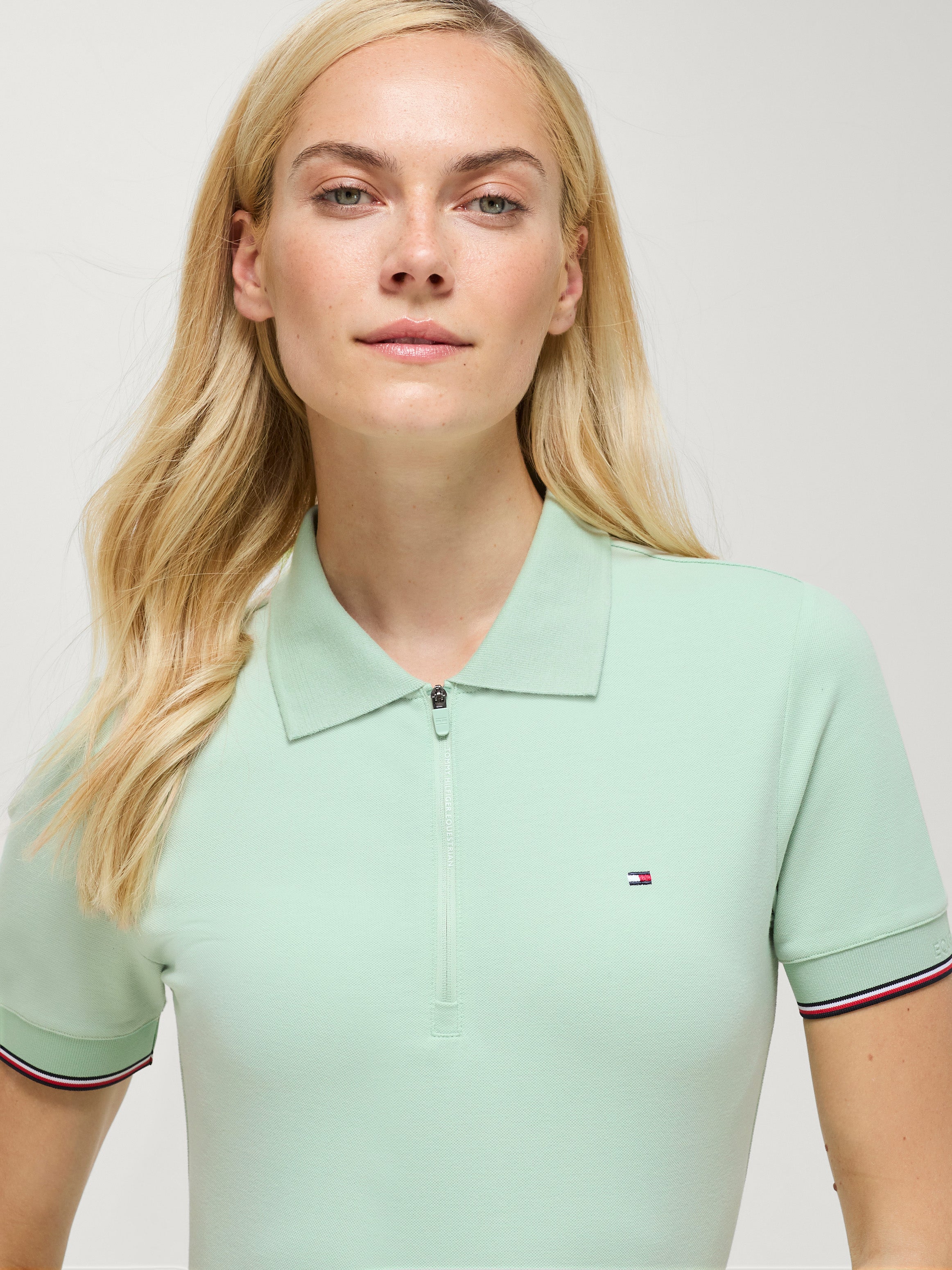 Anaheim Zip Polo BELAIR MINT