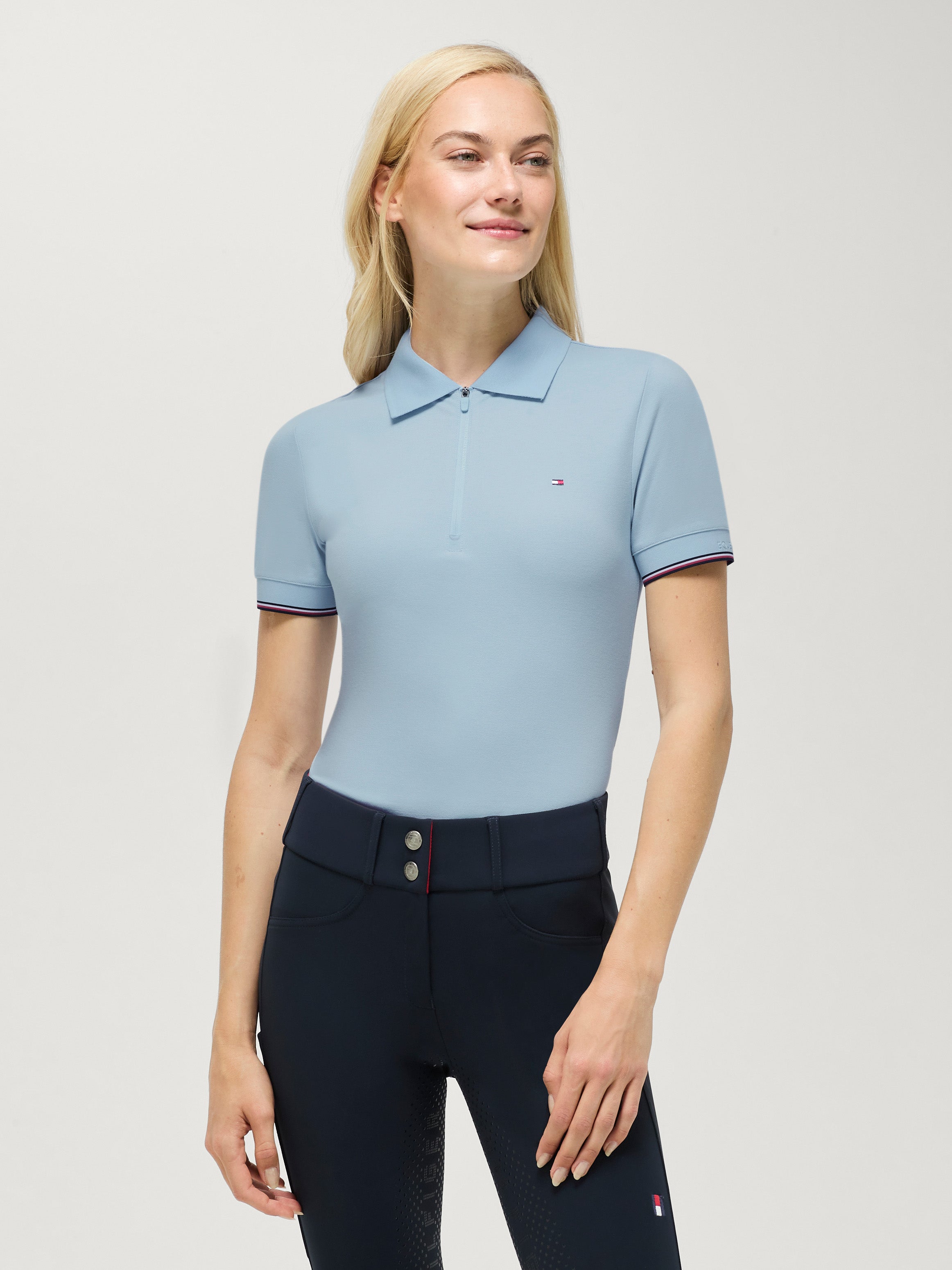 Anaheim Zip Polo SWEET BLUE