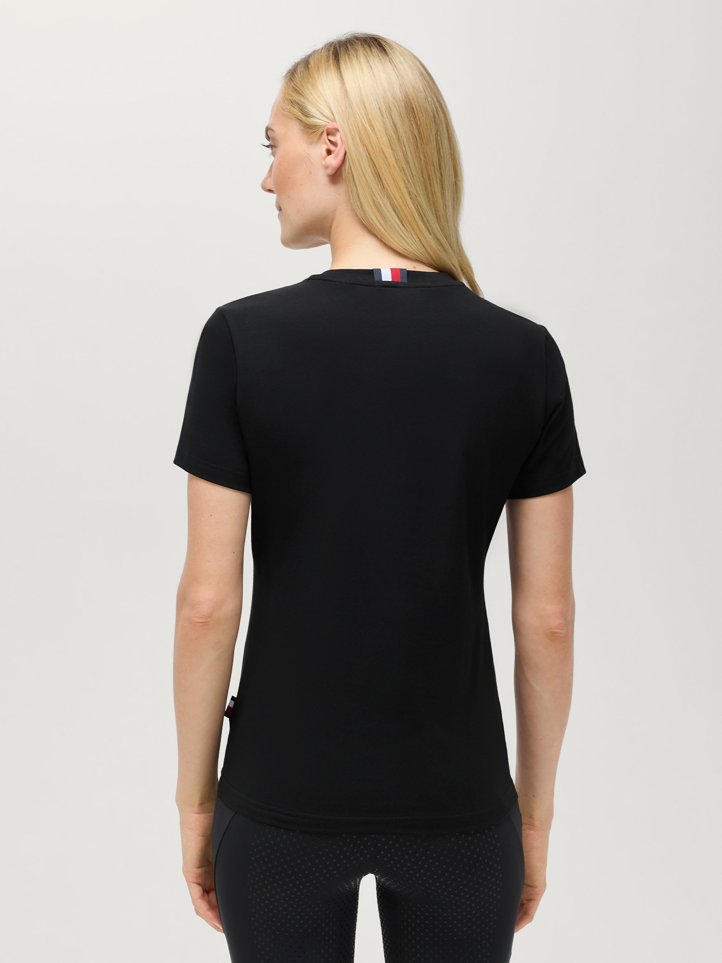 Malibu Rhinestone T-shirt BLACK