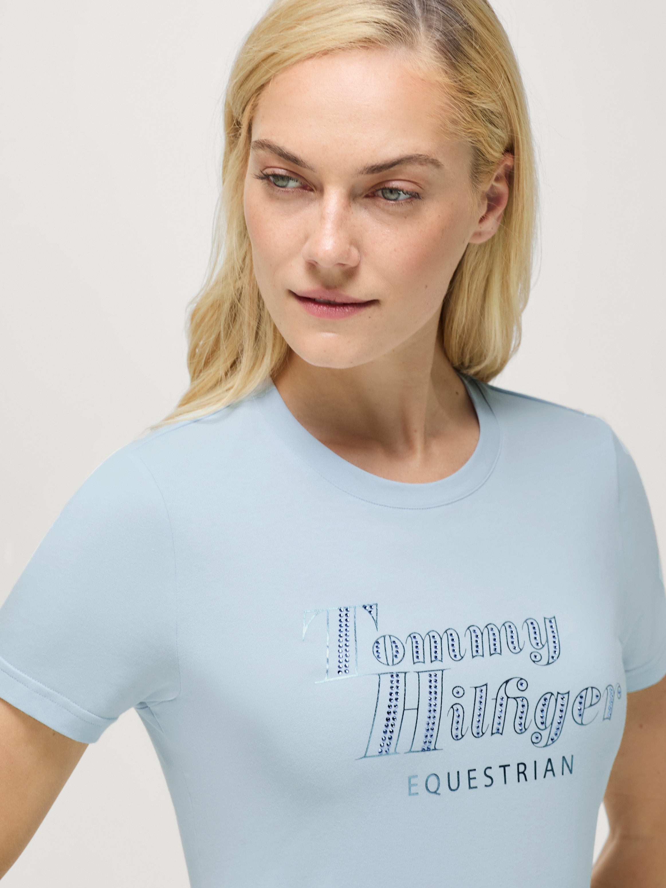 Malibu Rhinestone T-shirt SWEET BLUE