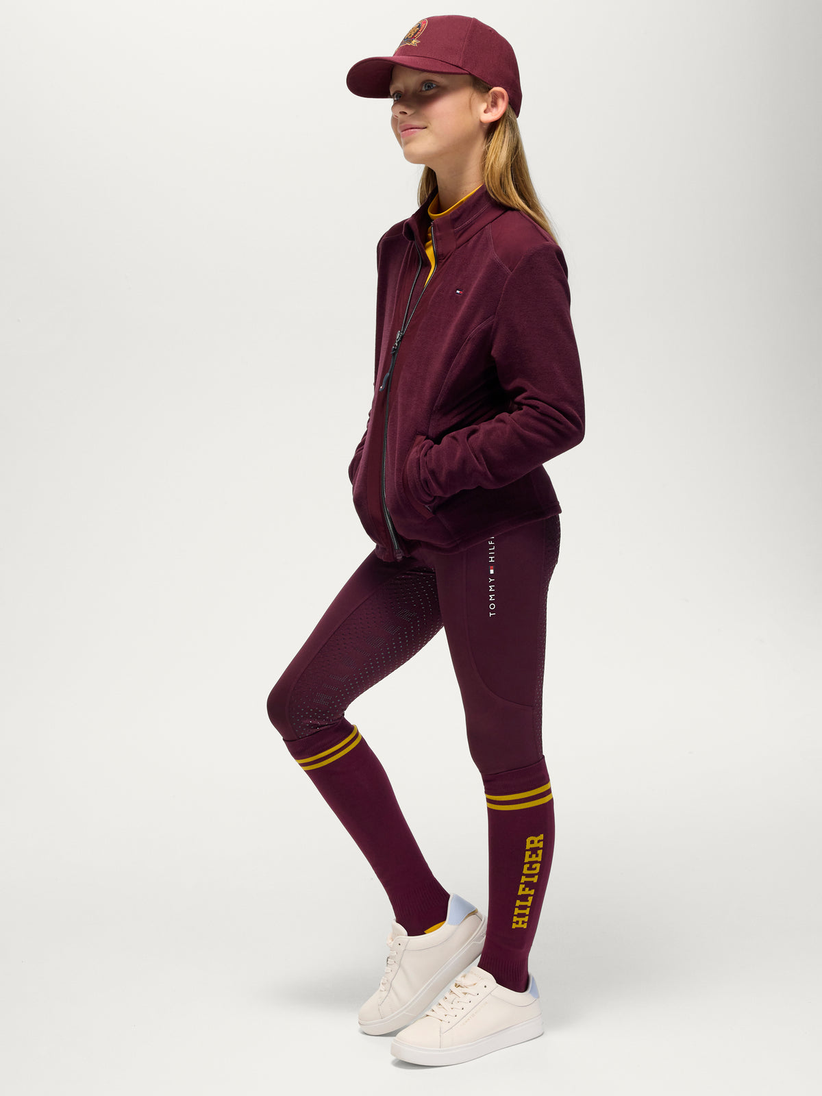 Elmonte Young Rider Fleece Jacket DEEP BURGUNDY