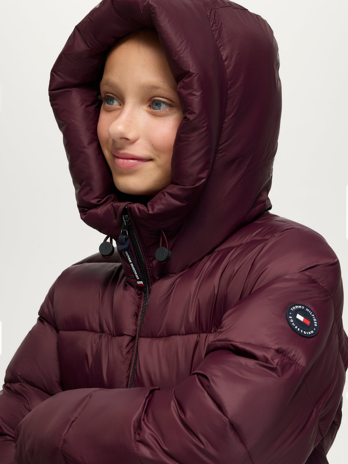 Glendale Young Rider Puffer Jacket DEEP BURGUNDY