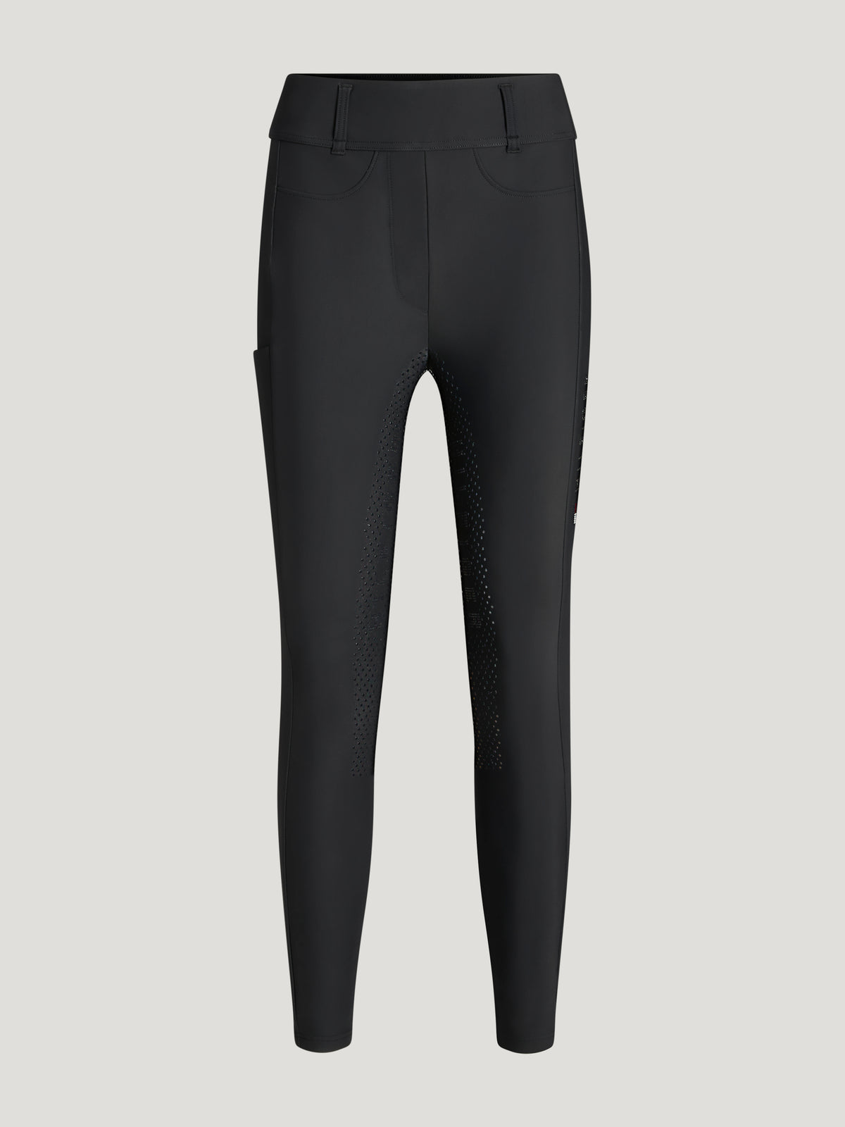 Highland Winter Rhinestone Hybrid Breeches BLACK