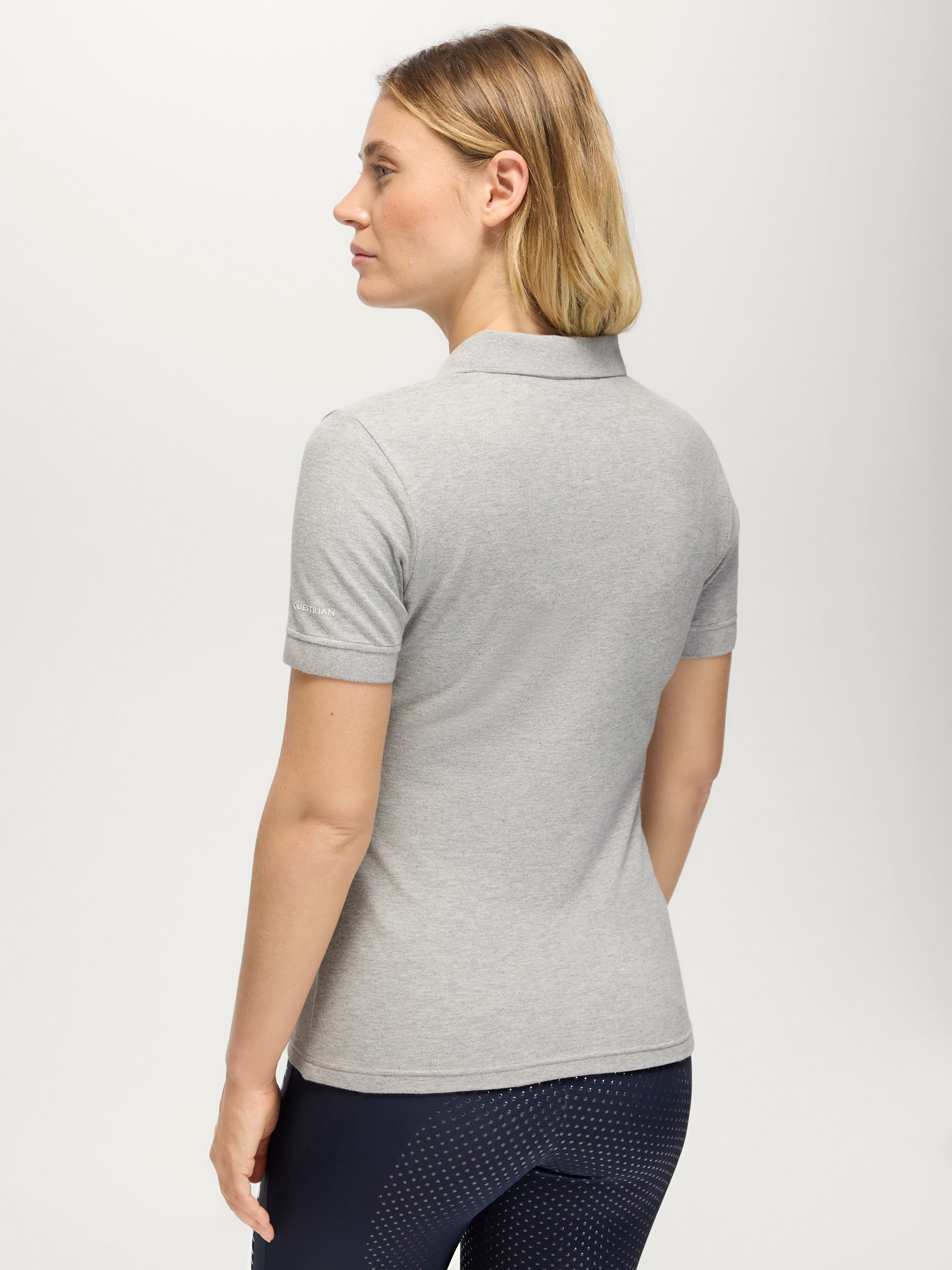 TH Equestrian Women's Polo GREY MELANGE